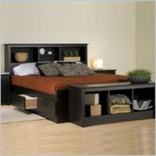   , Full Bookcase Platform Storage Bed  For the Home Bedroom Beds
