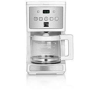12 Cup Programmable Coffee Maker, White  Kenmore Appliances Small 