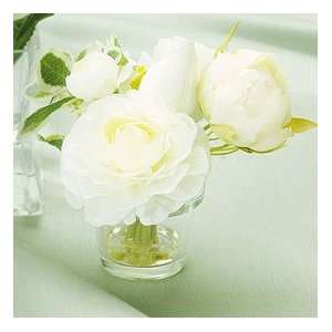  Mini White Ranunculus & Queen Anne (3 pcs per set, Set of 