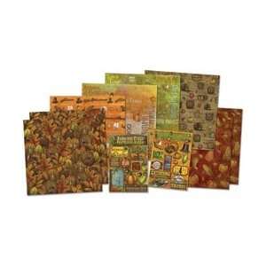 Karen Foster Golden Day Autumn/Thanksgiving Page Kit 12X12 8 Papers 2 