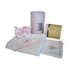  Bathtub Three Piece Gift Set and Keepsake Cylinder Box   Color Pink