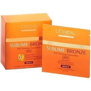  LOreal Sublime Bronze Self Tanning, Towelettes, Medium 6 