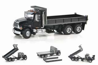 Mack Granite Flatbed Truck   Black By Sword Scale Model  
