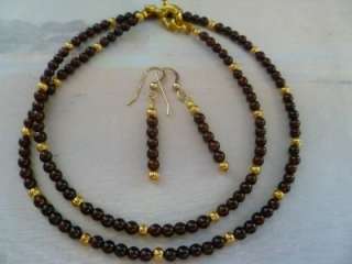GARNET 14kt Gold 1/20 Necklace / Earrings Bracelet  