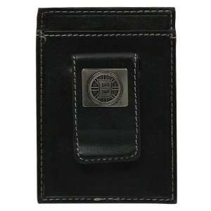  Boston Bruins Leather Money Clip With Metal Logo Sports 
