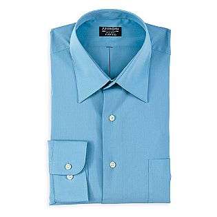 Fitted Solid Point Collar Dress Shirt  Arrow Clothing Mens Shirts 