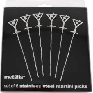 Stainless Steel Cocktail Martini Picks – Set of 6 22494131671  
