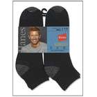  Hanes Classics Mens Comfort Cool Black Ankle Socks 