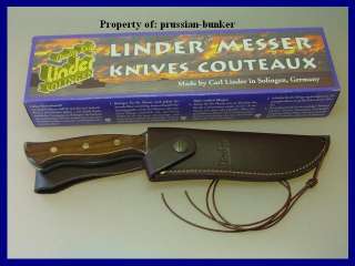 GERMAN LINDER DELUXE BOWIE KNIFE MODEL ROCKY MOUNTAIN WITH LEATHER 