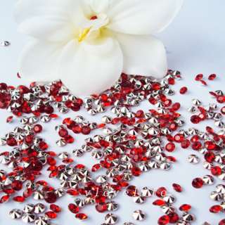 1000 4.5 Red&Silver Diamond Confetti Wedding Decoration  