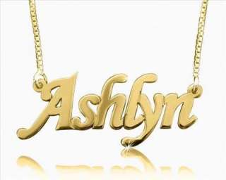 Personalised Gold Name Necklace Neckless Initials 14Kt  