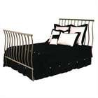 Grace Sleigh Bed with Frame   Metal Finish Aged Iron, Size Queen