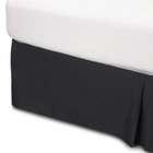 Fresh Ideas Tailored Bed Skirt in Black   Size Full