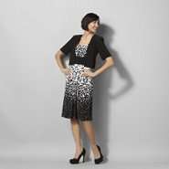 Kathy Roberts Womens Polka Dot Print Dress and Jacket at 
