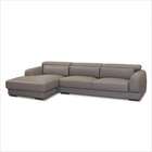 Diamond Sofa Chicago Bonded Leather Sectional Sofa with Left Side 