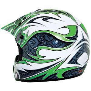  THH TX 10 Green/White X Large Off Road Helmet Automotive