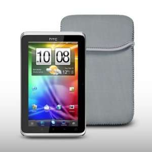  HTC FLYER GREY NEOPRENE CARRY POUCH CASE BY CELLAPOD CASES 