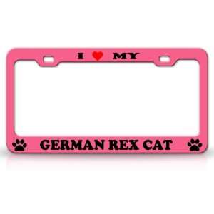  I LOVE MY GERMAN REX Cat Pet Animal High Quality STEEL 