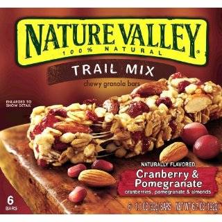 Nature Valley Chewy Trail Mix Bars, Fruit and Nut, 6 Count Boxes (Pack 