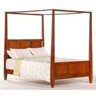 Night & Day Laurel Canopy Bed with Tapered Posts & Legs   Cherry 