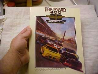 Brickyard 400 Inaugural Race Official Program  