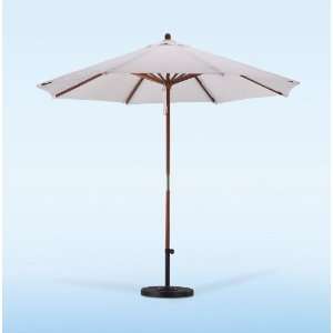  9 Foot Natural White Patio Umbrella with stand Patio 