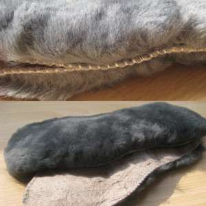New Gray Fluffy Sheepskin Shearling Shoe Insoles WOMEN  