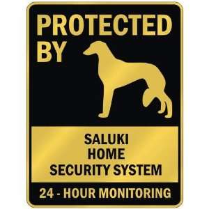   BY  SALUKI HOME SECURITY SYSTEM  PARKING SIGN DOG