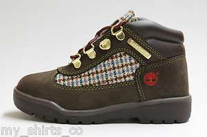 Timberland Field Boot Brown Tweed Preschool Kids Boots 25761  