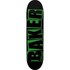  Baker Brand Danger Green Logo Skateboard Deck: Sports 