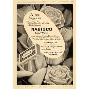   Biscuit Nabisco Sugar Wafers Roses   Original Print Ad