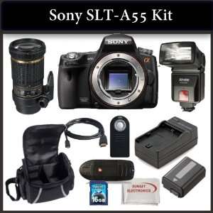  Sony SLT A55 Digital Camera Kit Includes Sony SLT A55 