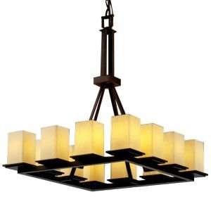 Fusion Montana 12 Light Chandelier by Justice Design  R232931 Finish 