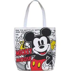 Disney Mickey Mouse Happy Face Canvas Handbag Luggage Bag 