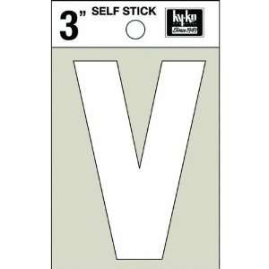   White Vinyl Die Cut Self Stick Letters (Pack of 10): Home Improvement