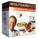 Wolfgang Puck 8 Piece Mixing Bowl Set Non skid Silicone Bottoms