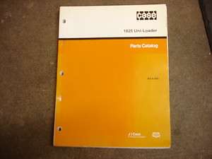 Case 1825 skid loader parts manual  