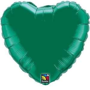  18 Emerald Heart   Shaped Balloon