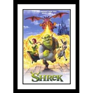  Shrek Framed and Double Matted 32x45 Movie Poster Mike 