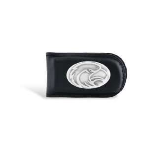  Southern Miss Leather Black Magnetic Money Clip: Sports 
