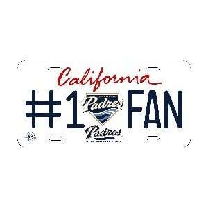   San Diego Padres #1 Fan Metal License Plate *SALE*