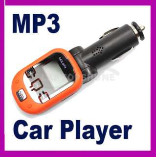 New Car  Player Wireless FM Transmitter USB SD MMC Slot Orange 