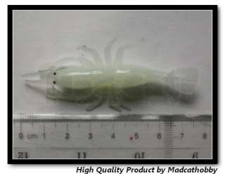   Fishing Soft Lure 7.5cm Silicone Shrimp Soft Bait Hook RTS75  