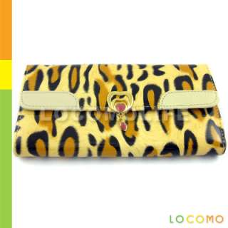 Women Lady Tiger Leather Clutch Wallet Purse Handbag  