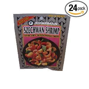 Kikkoman Sichuan Shrimp Seasoning Mix, 1 Ounce Units (Pack of 24)