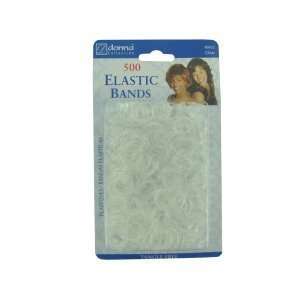  500 pk clear small elastic hair bands Pack Of 96: Beauty