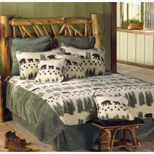  King Pearl Denali Bear Bed Set