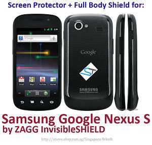 ZAGG InvisibleSHIELD Samsung Google NEXUS S (Full Body)  