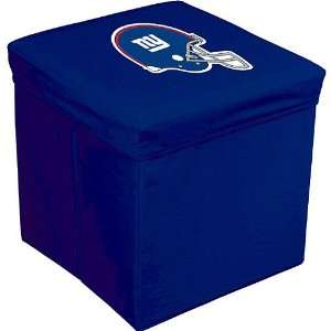   York Giants 16 Inch Team Logo Storage Cube Ottoman