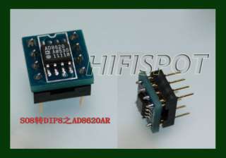 1PCS AD8620AR AD8620 SOIC to DIP Audio HiFi Op amp  